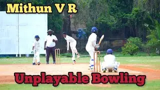 Mithun V R Tremendous Bowling | 13 Year Old Cricketer