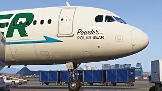 MSFS 2024 | FRONTIER A321 | Rainy-Seattle ✈ Las Vegas | FULL FLIGHT