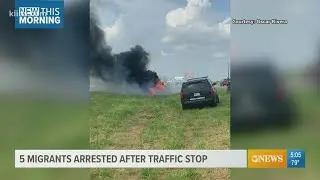 Teenage driver, 5 migrants arrested in Odem after fiery crash