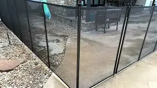 Ultra Black fence patio enclosure 