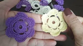 İrlanda Danteli İrish lace &ccedil;i&ccedil;ek motifi #crochet #tutorial 