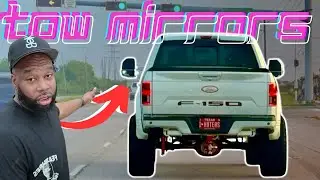 INSTALLED F250/F350 TOW MIRRORS with 360 CAMERA ON MY FORD F150