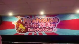 Cool Square Starburst w/Awesome Advertising at Firehouse Skate n Play in Vinton Virginia. 11/2/2021