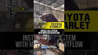 TOYOTA STARLET INSTALL FULL SYSTEM WITH MUFFLER SILENTFLOW