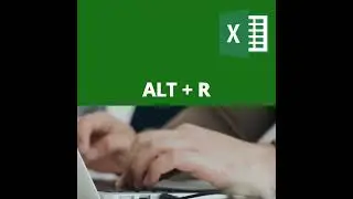Excel  - Probieren Sie die Tastenkombination   ALT + R aus