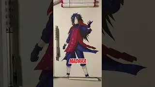 Best drawing of Madara Uchiha I have ever made😈 #narutoshippuden #art #madara