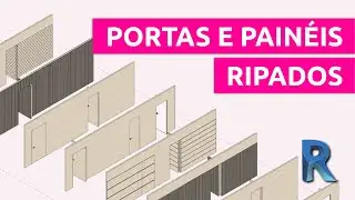 Pack de PORTAS E PAIN&Eacute;IS RIPADOS Mimetizados // FAM&Iacute;LIA do Revit