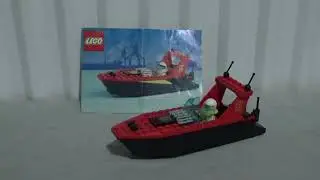 Lego 6679 | Dark Shark Speedboat | Timelapse Build | 1991 Release