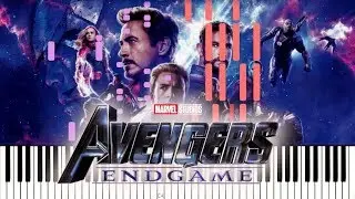 Avengers: Endgame OST - Portals [Piano cover/tutorial + sheets] synthesia