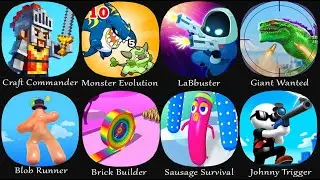 Craft Commander, Monster Evolution, LaBbuster, Giant Wanted, Blob Runner, Brick Builder
