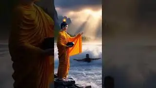 Buddha Calms the Raging River ✨🙏 #buddha #shorts #buddhism