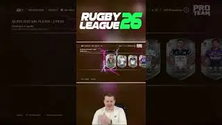 My FIRST ProTeam Pack on Rugby League 26 #rugbyleague26  #RL26 #nrl #rugbyleague