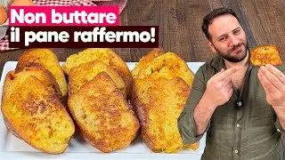 PANE FRITTO: la ricetta ANTI-SPRECO per riutilizzare il pane raffermo 🍞​😋​
