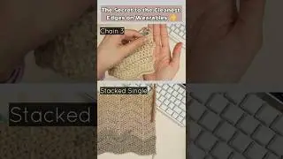 Get PERFECT edges every time with this trick! #crochettutorial #tips
