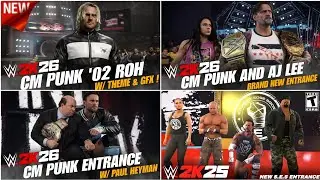 All Latest CM PUNK Entrances That We NEED In WWE2K26 !