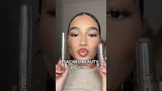 Trying VIRAL SACHEU Lip Liner STAY-N Peel Off Tattoo & LIP ELIXIR #Shorts #LipStain #LipLinerStain