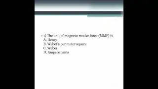 Model questions/workshop instructor/demonstrator in electronics and communication/