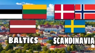 The Baltics and Scandinavia compared !! The Baltics VS Scandinavia !!