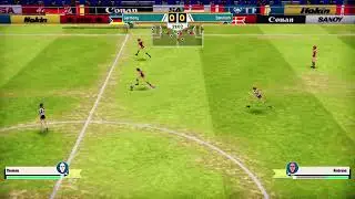 Germany x Denmark -Breakthrough Pass Goal Gameplay Legendary Eleven in Nintendo Switch Lite 30s