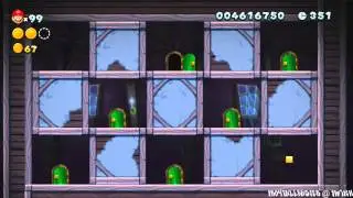 New Super Mario Bros U Deluxe Meringue Clouds World 7-4 Ghost House Secret Exit
