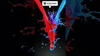 ASMR Paint Drop Splash | Mesmerizing Color Explosion #SatisfyingShorts #asmr