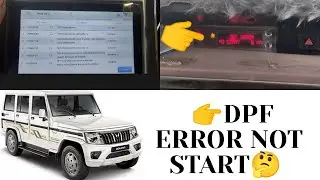 Bolero bs6 starting problem#DPF error not start #how to fix scr light in bolero bs6 