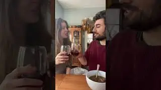 Tasting our wild grape wine! #sustainableliving #homesteading #foraging #growyourownfood