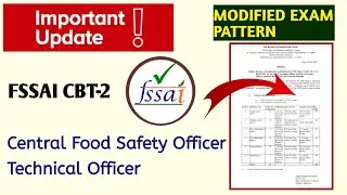 FSSAI CBT 2 Exam Pattern Update 2022