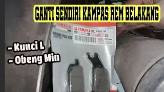 Cara ganti kampas Rem belakang New Jupiter MX 135, mudah bisa dilakukan sendiri di rumah