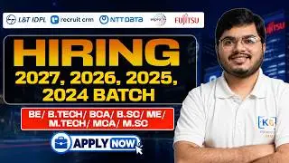 5 Off Campus Jobs 2026 | 2024-2027 Batch | BTech, BCA, MCA Freshers Apply
