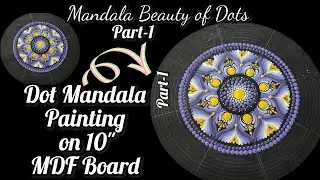 Dot mandala painting tutorial on 10