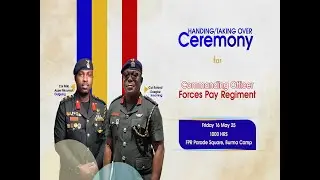 HANDING AND TAKING OVER CEREMONY FOR COMMANDING OFFICER FORCES PAY REGIMENT