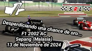 Acompa&ntilde;ame a ser lento - Fecha 6 F1 2002 Malasia (Sudamerica Racing League) (Assetto Corsa)