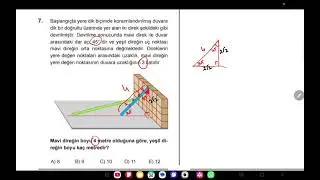 Bi Dene Yayınları | TYT Geometri Branş Denemesi 7 | 7. Soru Anlatımlı Video Çözümü