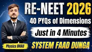 2 Minutes = 57 JEE-NEET PYQs 😱 | System Faad Dunga | One Shot Physics | Units & Dimensions #jee2026 