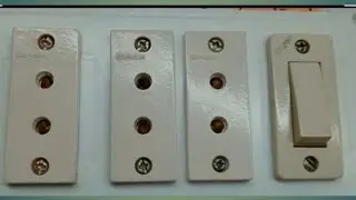 1 switch 2 pin socket connection॥ how to make electric board wiring connection