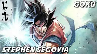 Stephen Segovia drawing Goku as a tribute to Akira Toriyama