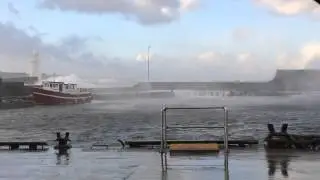 Crazy weather at Macduff harbour 5th December 2013