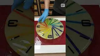 Day vs Night &mdash; This Resin Clock Completely Transforms! #resinclock #epoxyart #epoxyresin #fxpart