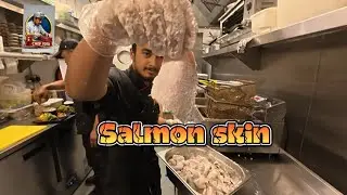 Crispy Salmon Skin Sushi 🍣/ Give salmon skin a second life as Crispy Sushi