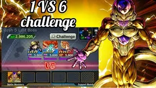 USTR ULTIMATE CHALLENGE, 1 VS 6 💪💪💪 [DRAGON BALL LEGENDS]