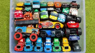 Disney Pixar Cars Unboxing Lightning McQueen Cars Movie and Mack Truck Hauler | ASMR Sliding Cars