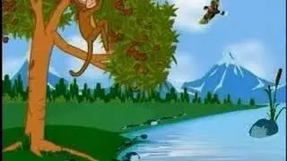 Monkey and crocrodil