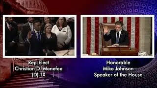 Watch: Christian Menefee sworn in to U.S. House for CD-18