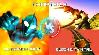 Ultraman Jack vs Gudon & Twin Tail S Rank - Fighting Evolution 3 Gameplay