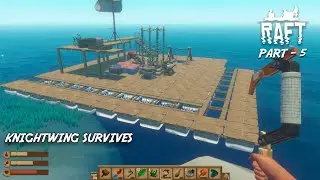 3 ANIME FANS BUILDING SHIP AND EXPLORING WORLD IN RAFT PART - 5 | INCREASING FLOORS OF SHIP