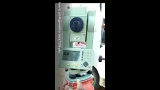 How to setup Alignment in Leica ( TS06 plus) Total Station -Road 3D