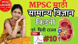 General Science by Dr. Preeti Raut in marathi Part 10 Kidney MPSC PSI STI Biology (जीवशास्त्र)