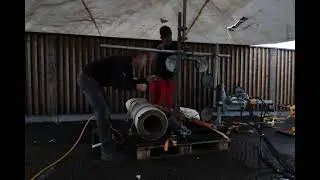 Wire cutting of composite sub-sea gas pipe in Norway.