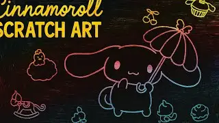 LIVE Scratch Art Reveal 🎨 | Cinnamoroll Sanrio Surprise Hidden Design ✨🐶